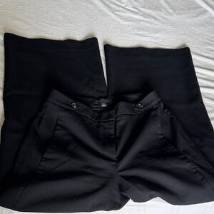 Black Wide-Leg Trousers - Size 4
